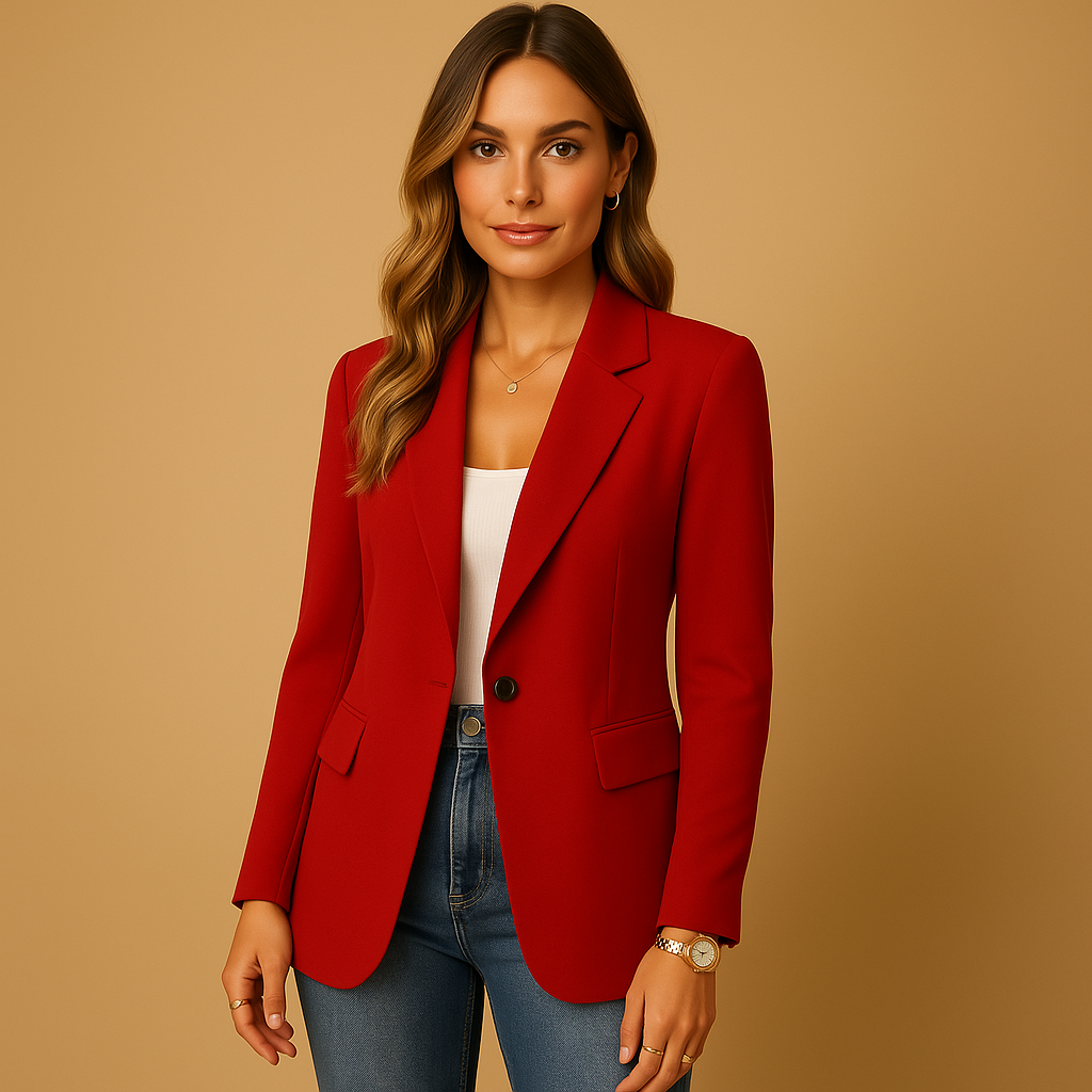 Sofía - Blazer mujer entallado con solapa clásica