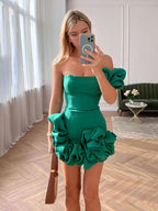 Jazlyn | Mini vestido de un hombro