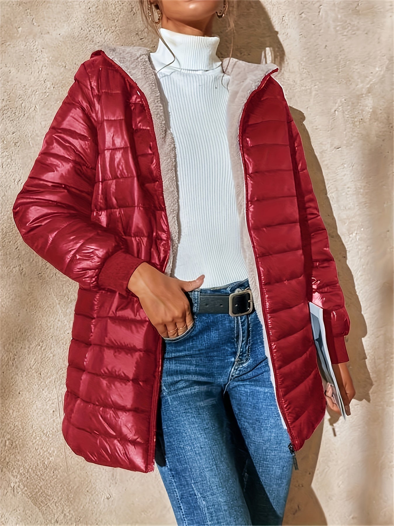 Sofía - Chaqueta de mujer acolchada ligera con capucha