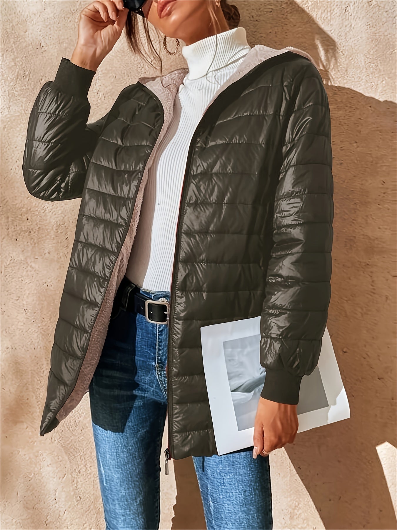 Sofía - Chaqueta de mujer acolchada ligera con capucha