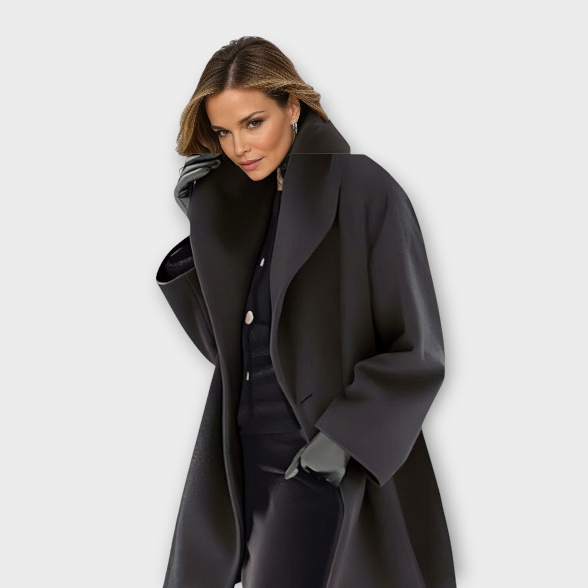 Marina - Abrigo oversize de lana mujer