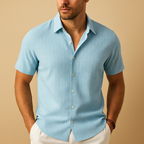 Bruno - Camisa de hombre de manga corta con botones