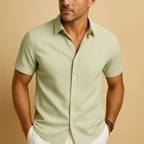 Bruno - Camisa de hombre de manga corta con botones