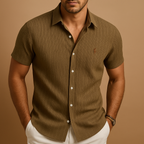Bruno - Camisa de hombre de manga corta con botones