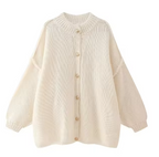 Blahnca | Cárdigan tejido casual con botones metálicos para mujer
