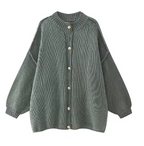 Blahnca | Cárdigan tejido casual con botones metálicos para mujer