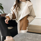 Paula - Chaqueta de borreguito con cremallera mujer