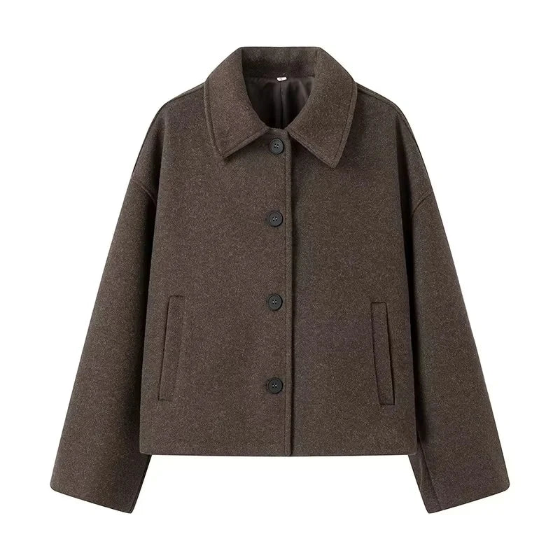 Amelia - Chaqueta corta de mujer estilo minimalista