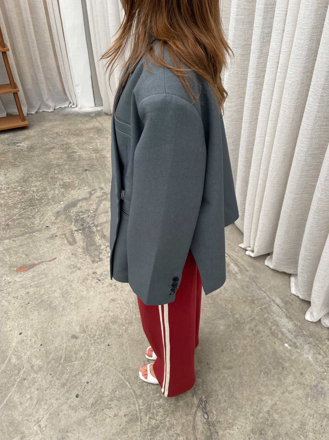 Elena - Blazer mujer corte oversize con solapa clásica