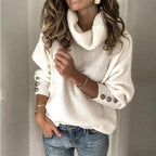 Clara – Suéter de Punto con Cuello Alto Mujer