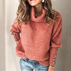 Clara – Suéter de Punto con Cuello Alto Mujer