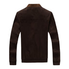 Marcos - Chaqueta de hombre estilo universitario con botones a presión