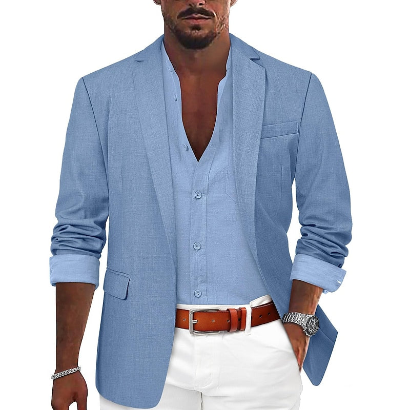 Andrés – Americana de Lino de Estilo Casual para Hombre