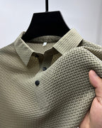 Adrián - Camisa de hombre manga larga con diseño texturizado