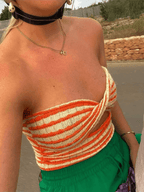 Ana | Top Corto Elegante Con Corte