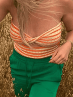Ana | Top Corto Elegante Con Corte
