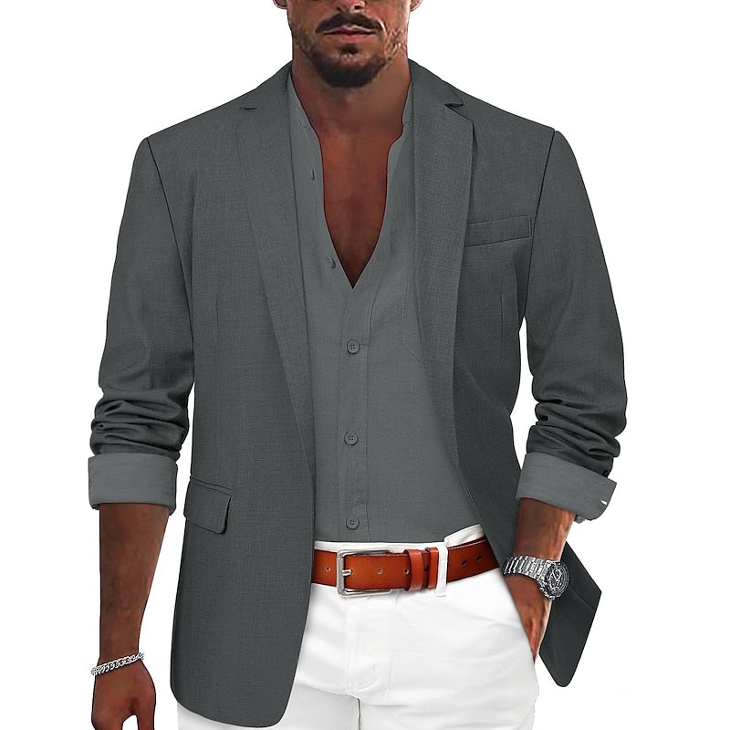 Andrés – Americana de Lino de Estilo Casual para Hombre
