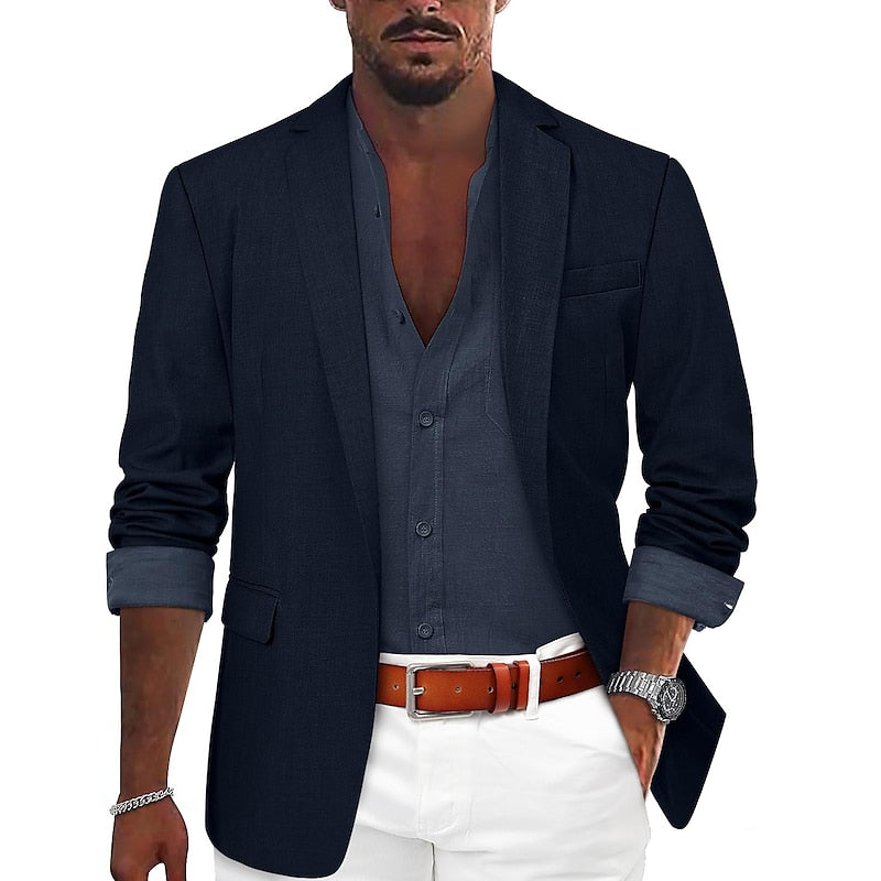 Andrés – Americana de Lino de Estilo Casual para Hombre